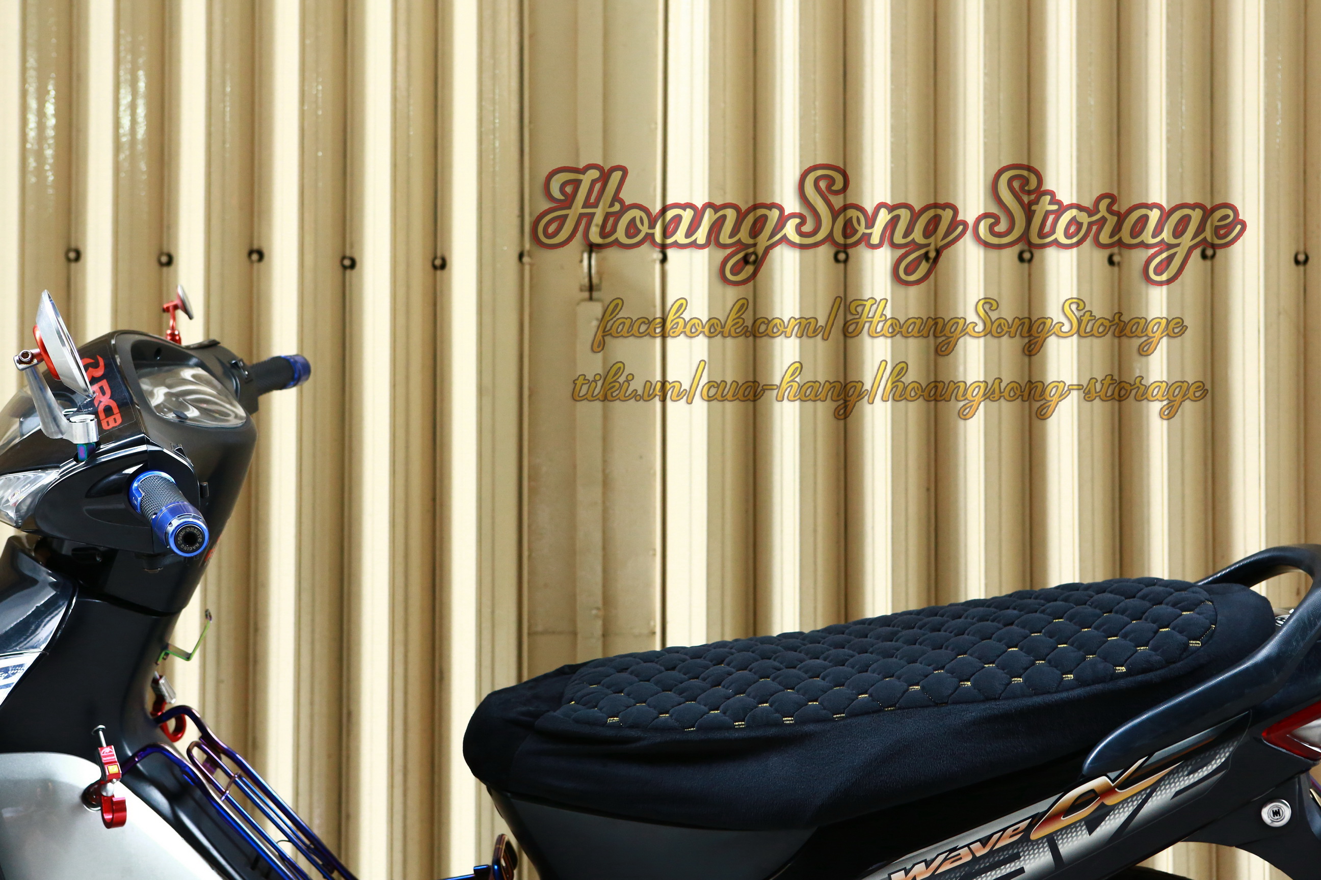 Đệm Lót Yên Xe Máy Vải Nhung Chống Trượt