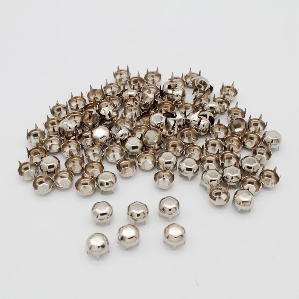 100x Football Claw Rivets Punk  Rivets for Clothes Belt Leather Crafts