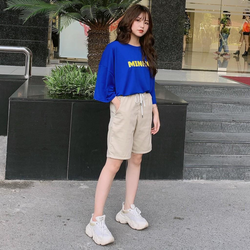 Quần Short Kaki Basic Trơn Unisex Năng Động Mát Mẻ