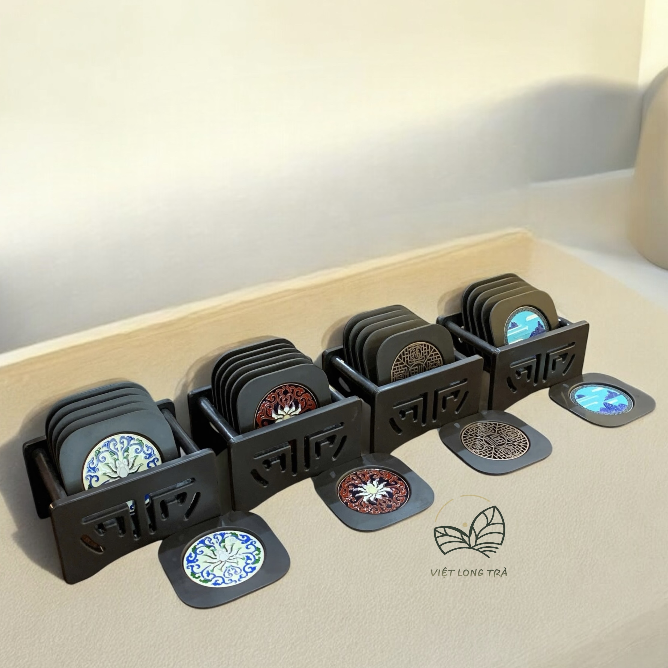 ĐẾ LÓT LY TRÀ GỖ MUN – TRÀ CỤ BÀN TRÀ CHUYÊN DỤNG - CHẤT LIỆU BỀN BỈ
