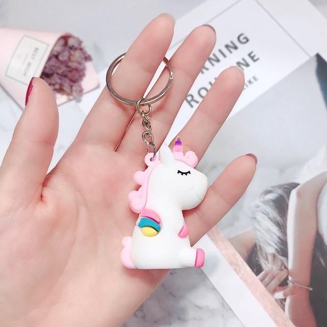 Móc Khoá Cute Hình Kì Lân Cầu Vồng