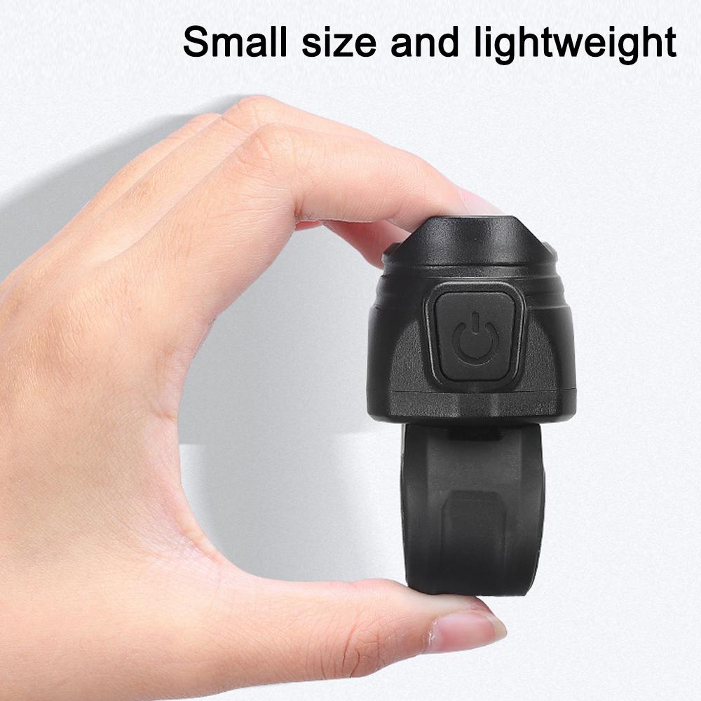WEST BIKING Bicycle Electric Bell 80dB Electric Bike Horn Bicycle Handlebar Bell Bike Loud Alarm Bell Cycling Safety Accessory USB Rechargeable Bike Horn