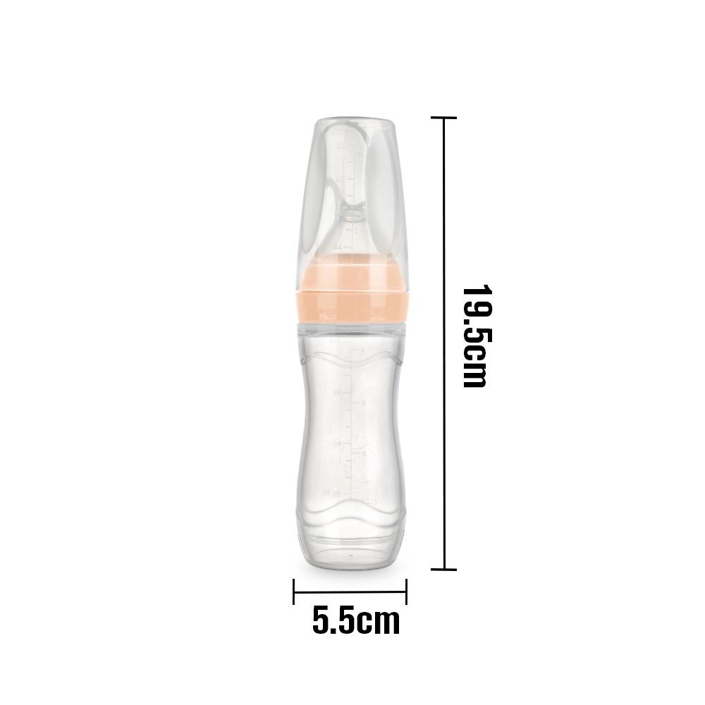 Bình thìa ăn dặm cho bé 120ml Haakaa. Chất liệu silicone cấp thực phẩm cao cấp, an toàn. Không chứa BPA, PVC và phthalate. Hỗ trợ bé ăn dặm hiệu quả