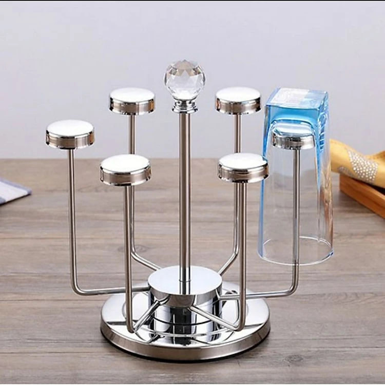 Giá Úp Cốc INox cao cấp Xoay 360 độ (hàng xuất Đức )