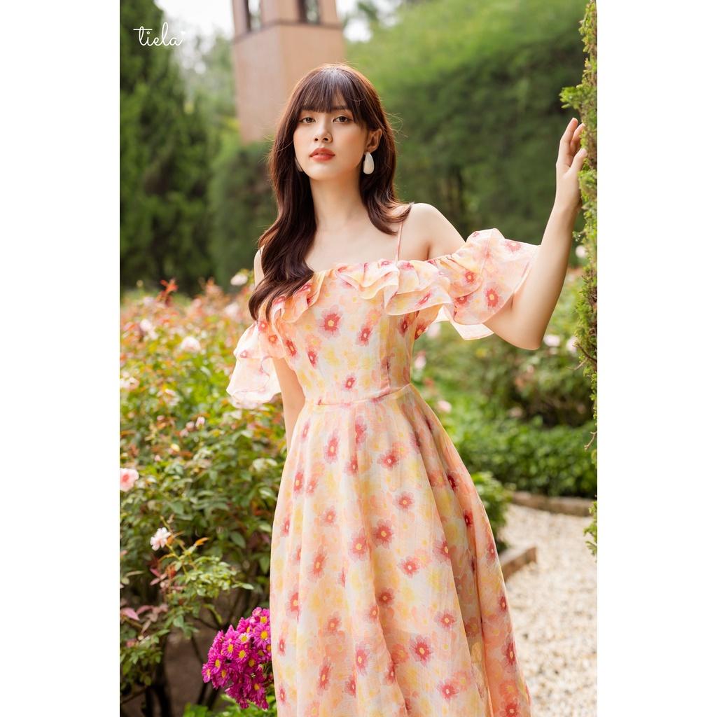 TIELA Đầm váy hoa tay bèo - Peaches Dress