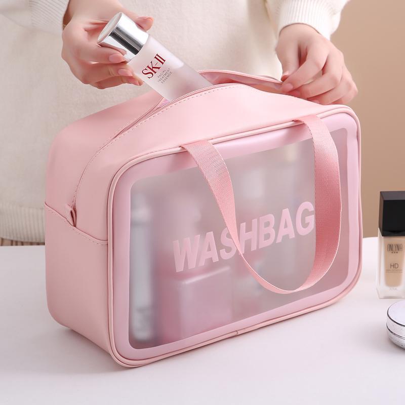 Túi đựng mỹ phẩm Bamozo washbag trong suốt có quai cao cấp