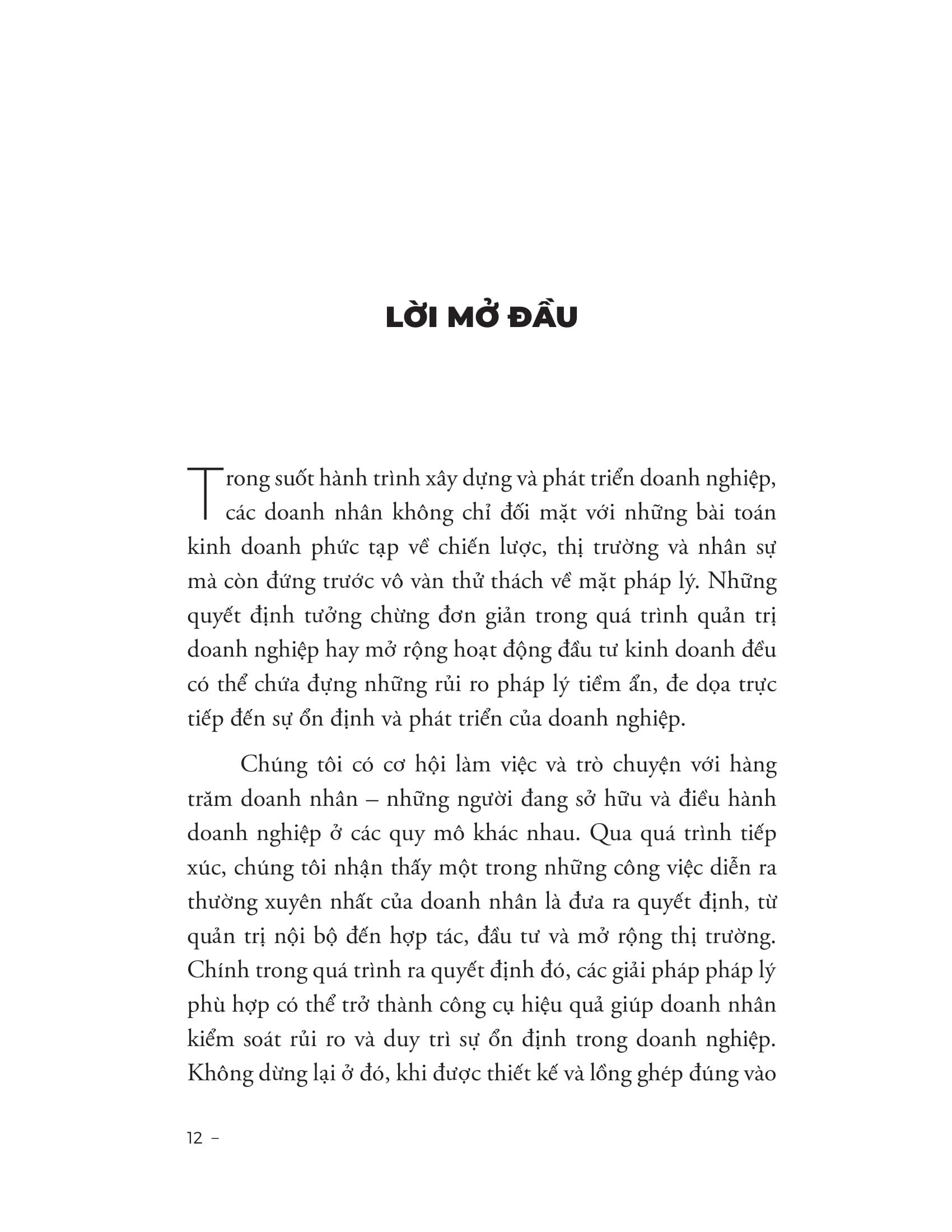 Sách - Pháp Lý Cho Doanh Nhân - Bảo Vệ Tài Sản - Giữ Gìn Danh Tiếng - Phát Triển Bền Vững