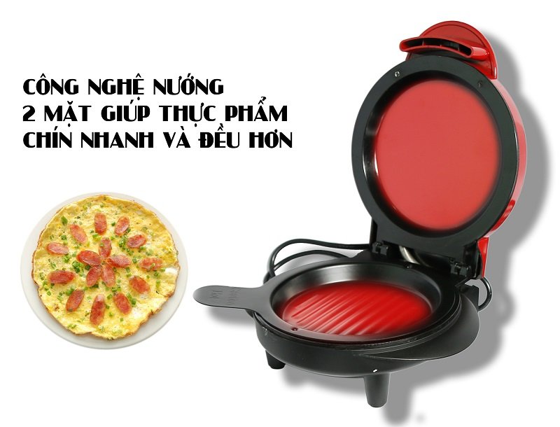 Máy nướng bánh 2 mặt bao gồm 4 khay nướng thay thế M11