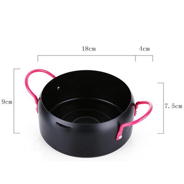 Nồi Chiên Kèm Khay Hứng Ráo Dầu Đa Năng Cao Cấp Thích Hợp Moị Loại Bếp - Size 18Cm - Loại Tốt