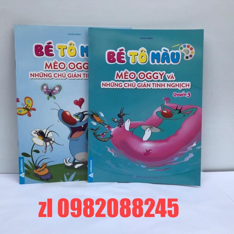 Tập bé tô màu mèo OGGY và những chú gián tinh nghịch