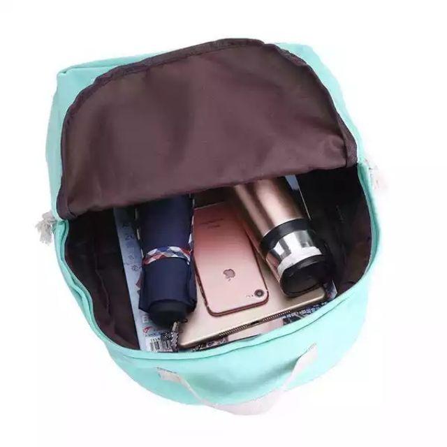 Bộ 5 món balo, balo nữ, balo teen, balo giá rẻ, balo học sinh, balo Hàn Quốc, balo mèo cat, balo dáng đẹp,chất lượng tốt