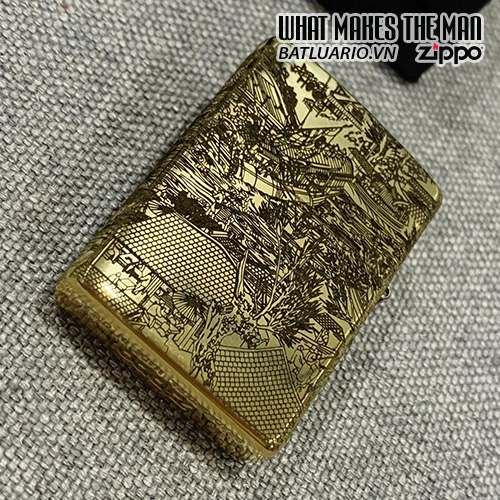 Bật Lửa Zippo 254B Khắc Thanh Minh Thượng Hà Đồ 4 Mặt – Zippo 254B.Tmthd