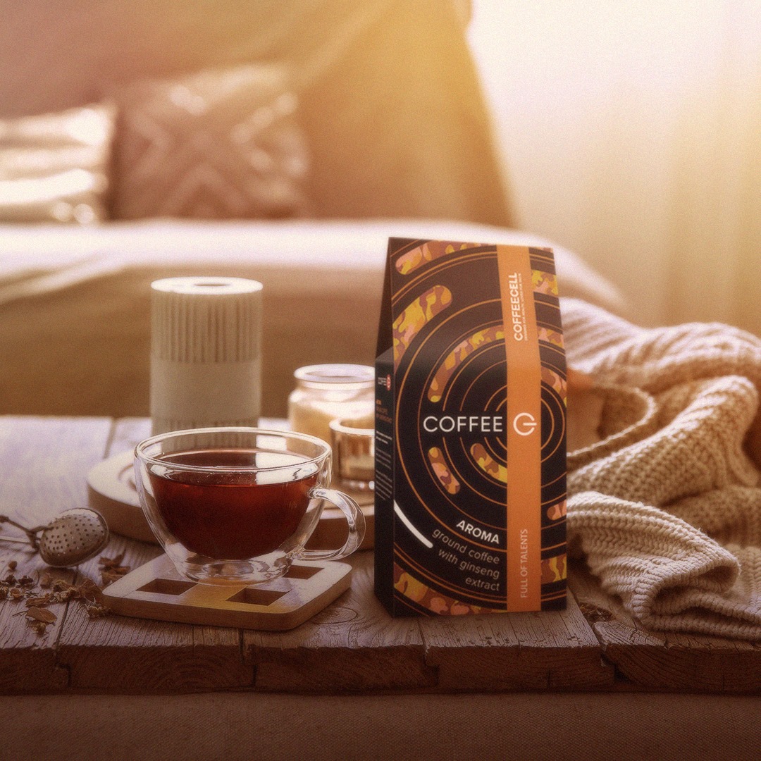 Cà Phê Rang Xay Coffee G Aroma Với Nhân Sâm Hoàng Đế COFFEECELL - Tác phẩm nghệ thuật từ những bậc thầy cà phê chính hiệu của nước Ý - Hàng Chính Hãng
