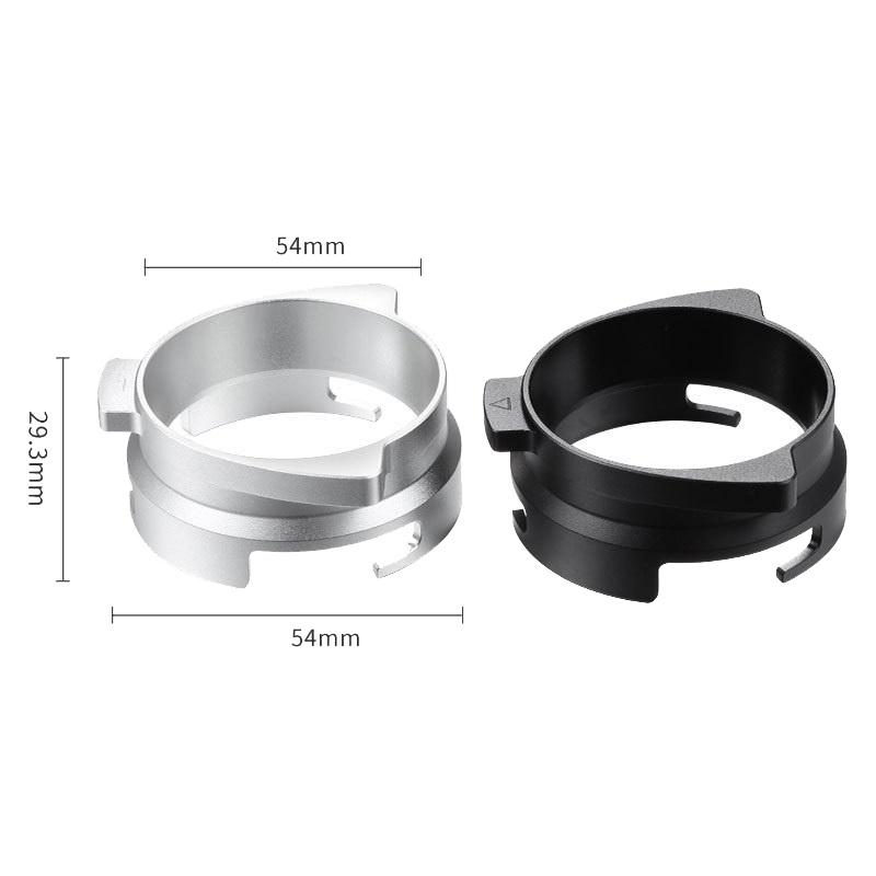 54mm Espresso Dosing Funnel Coffee Dosing Ring Rotatable Loop for Breville 8 Series Coffee Machines(Black)