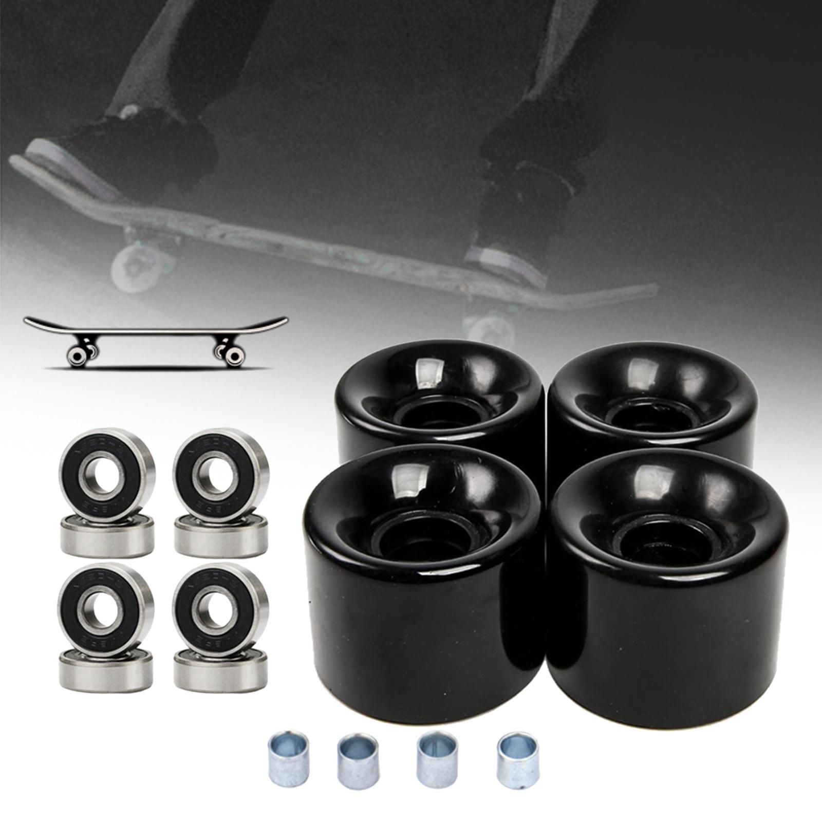 Skateboard Wheels with Bearings 60mm Wheels Set of 4