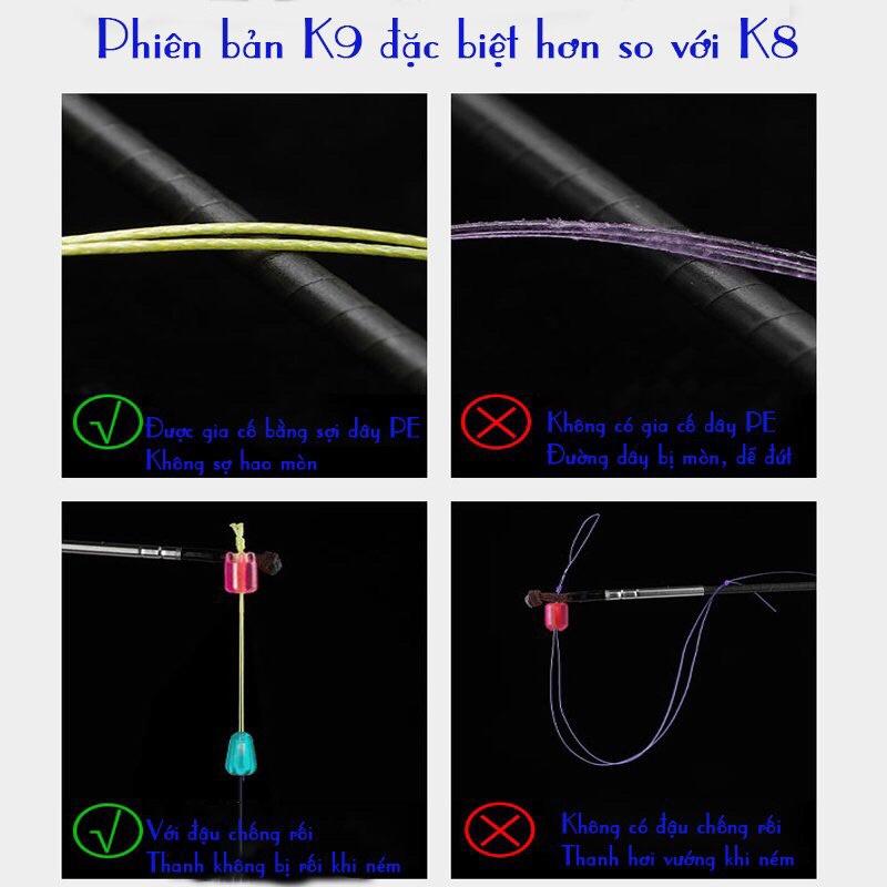 Thẻo câu đài buộc sẵn K9 LINHU cao cấp chuyên săn hàng phụ kiện câu đài cao cấp giá rẻ chất lượng AK FISHING