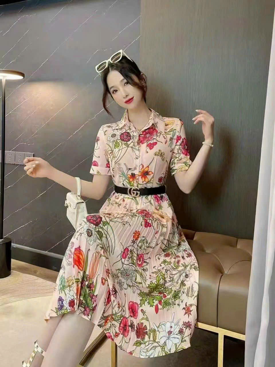 ĐẦM XÒE LỤA HỌA TIẾT SIÊU ĐẸP