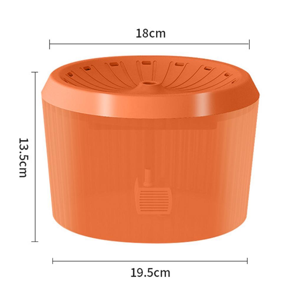 67oz Pet Water Fountain Dispenser Slient Feeder USB Dog Cat Bowl Drinking