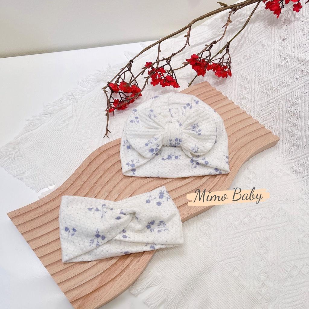 Mũ nón turban cotton đáng yêu cho bé 6-10kg Mimo baby MTB64