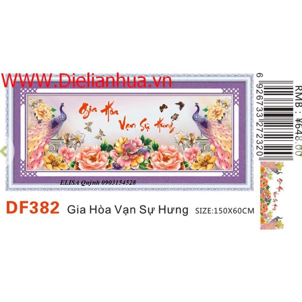 Tranh đá công gia hòa vạn sự hưng DF382 - kích thước: 150 * 60cm.