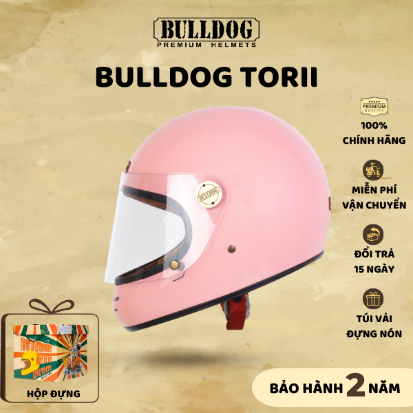 Mũ Bảo Hiểm Fullface Cổ Điển BULLDOG Torii