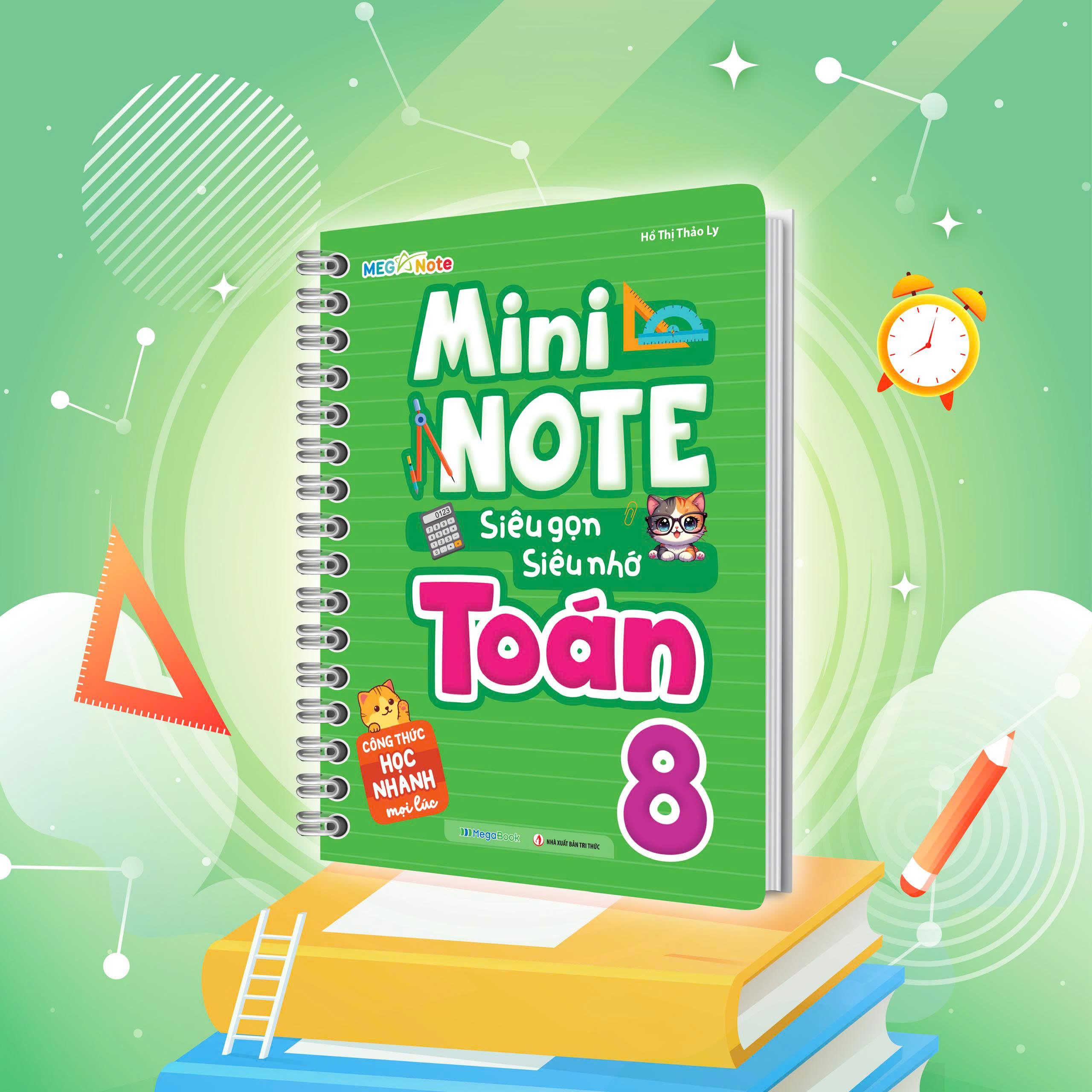 Sách - Mini Note - Siêu Gọn, Siêu Nhớ Toán 8