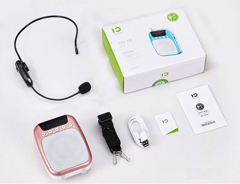 Loa kèm Mic trợ giảng Shidu mini chuyên nghiệp - Hàng nhập khẩu