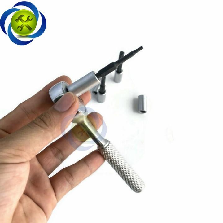 Đầu chuyển 1/4 sang bắn vít 6.35mm Kingtony 2142 có nam châm dài 25mm