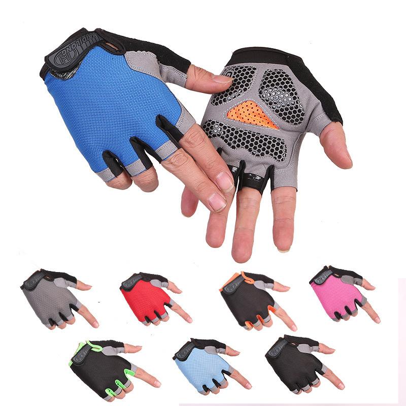 Nam Đi Xe Đạp Găng Tay Xe Đạp Ngón Găng Tay Tập Gym Nữ Mitten Thoáng Khí Chống Trượt MTB Xe Đạp Găng Tay Thể Dục Thể Thao Tập Luyện Găng Tay Color: Upgraded Blue Size: S