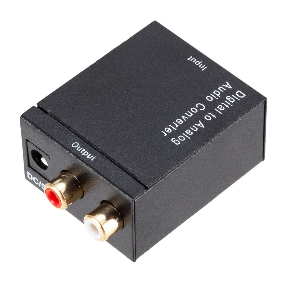 DAC Digital sang Analog Audio Converter Optical Fiber Tín hiệu đồng trục với bộ giải mã bộ khuếch đại STEREO SPDIF SPDIF tương tự 3,5mm