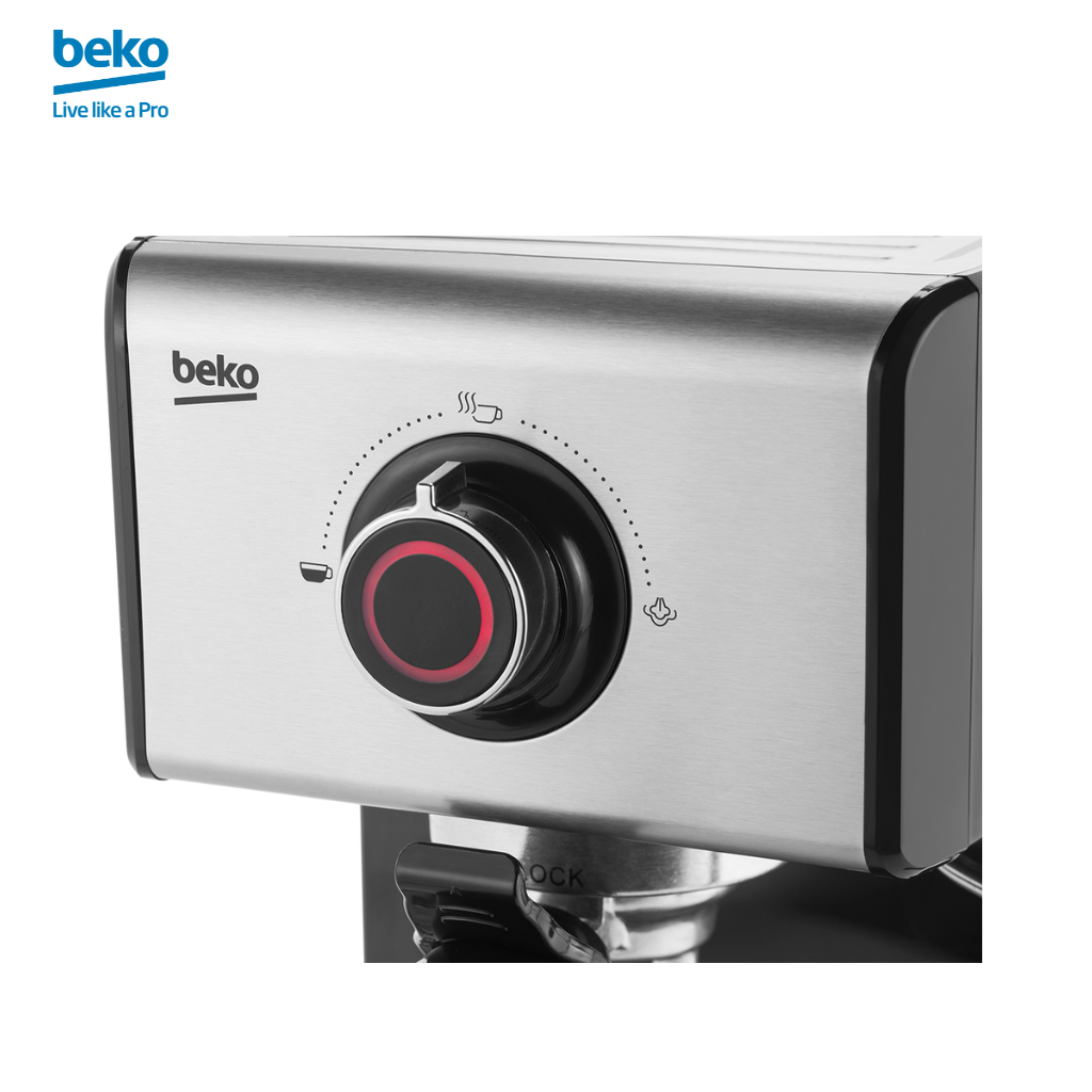 Máy Pha Cà Phê BEKO Công Suất 1200W, Có Khay Hâm Nóng Cốc Và Vòi Đánh Bọt Sữa - CEP5152B - Hàng Chính Hãng