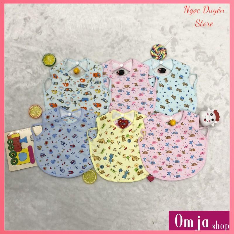 Yếm Ăn Dặm Cho Bé Vải Cotton, Chống Thấm Nước Có Dây Buộc Cho Bé M005