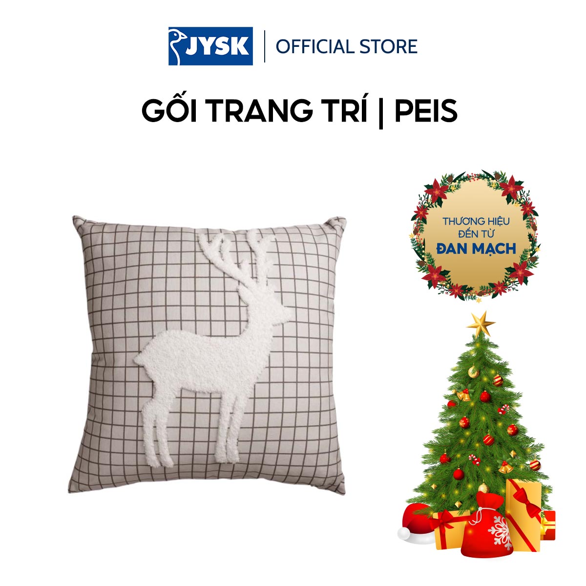 Gối trang trí | JYSK Peis | cotton/acrylic | be | R45xD45cm
