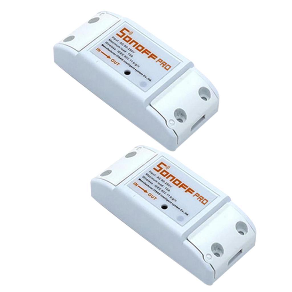2xRemote Control Smart Home WiFi Switch Module without 433MHz Remote Control