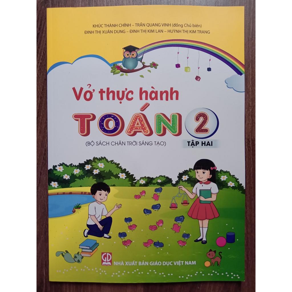 Sách - Combo Vở Thực Hành Toán Lớp 2 - Tập 1 + 2 (Chân Trời)