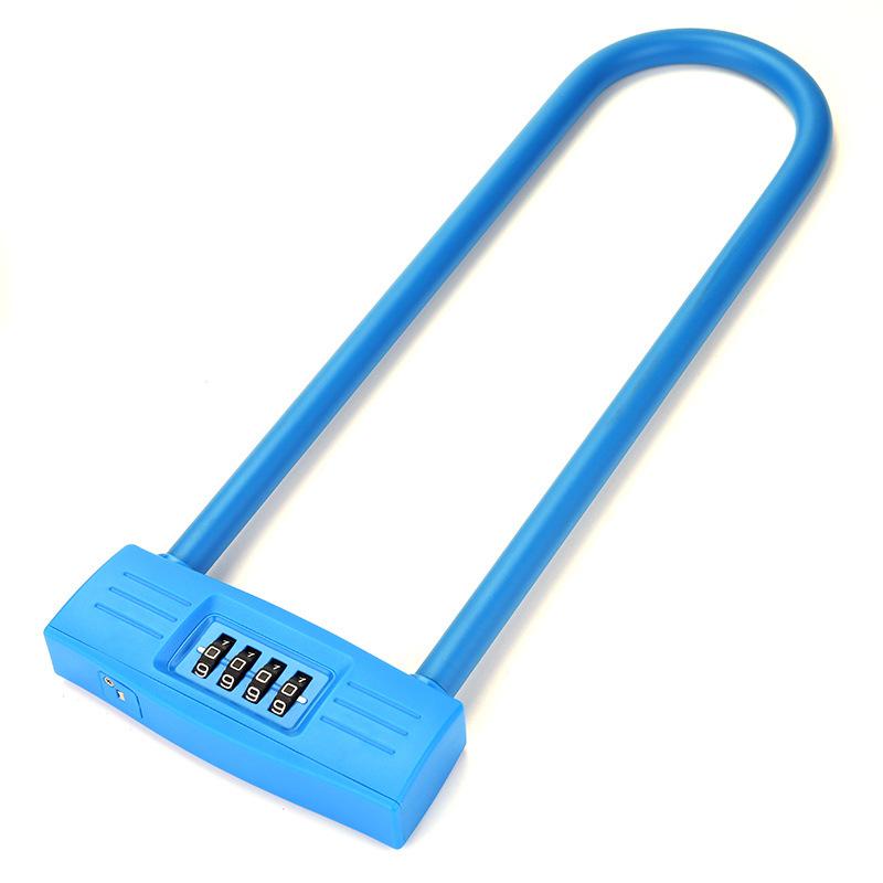 Thuận lợi nhất YF12601 mở rộng khóa cửa kính hình chữ U cửa cửa hàng khóa cửa đôi xe đạp xe máy mật khẩu khóa ổ khóa