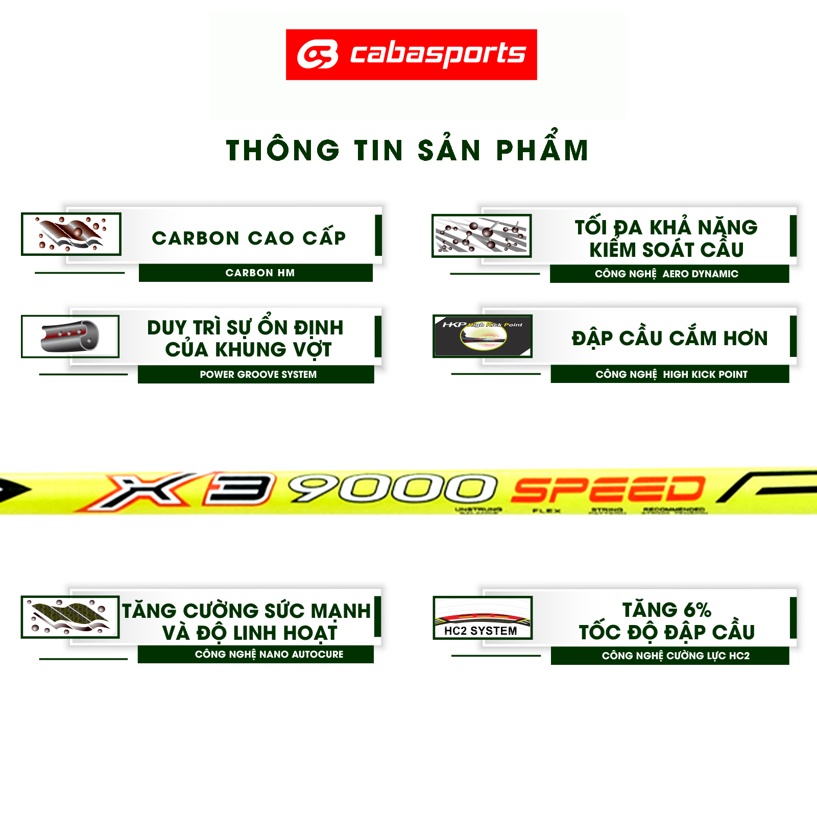 Vợt cầu lông X3 9000 SPEED