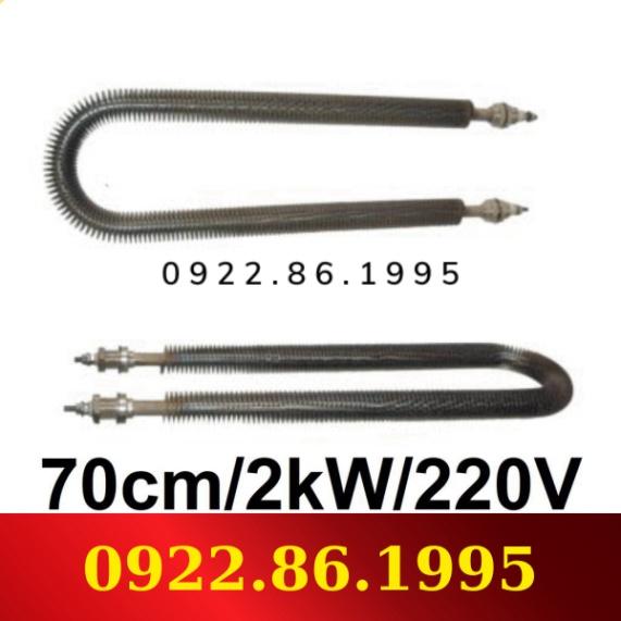 Điện trở đốt nóng thanh nhiệt dây mai so may so Inox 304 điện trở sấy khô thanh tản nhiệt khô chữ U 2kW hàng nhập