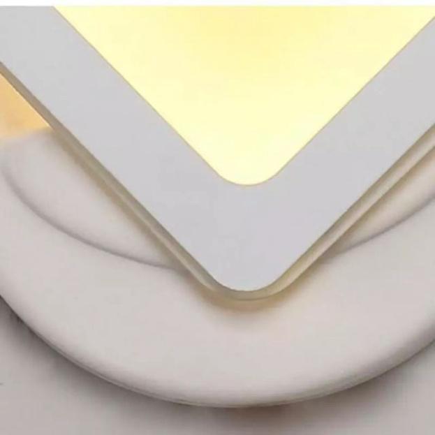 Đèn tường led cao cấp hiện đại hình vuông kép