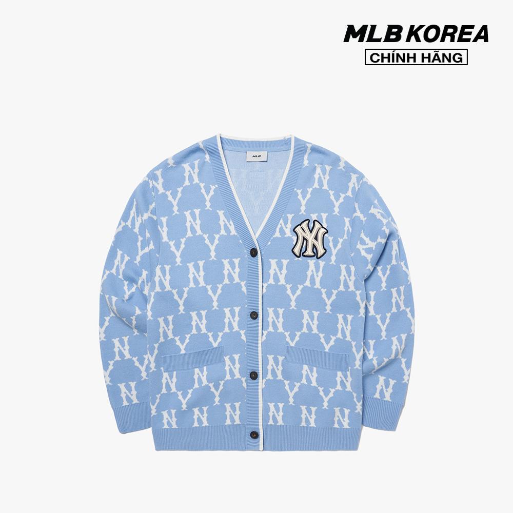 MLB - Áo khoác cardigan phom suông cổ V Monogram 3AKCM0121