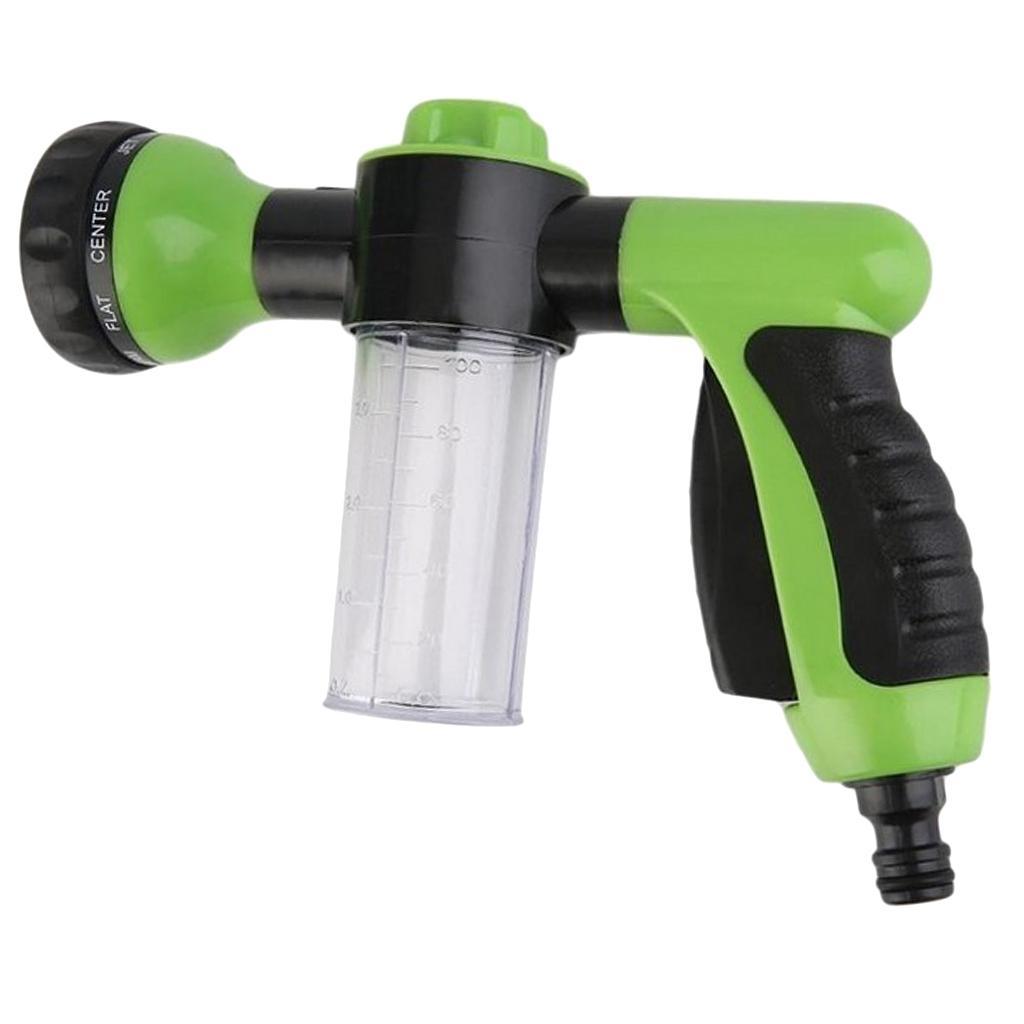 Multifunctional High Pressure Foam Water Sprayer - Garden Hose Nozzle Hand Sprayer, Heavy Duty 8 Pattern Watering Nozzle for Car Garden Pets Washing