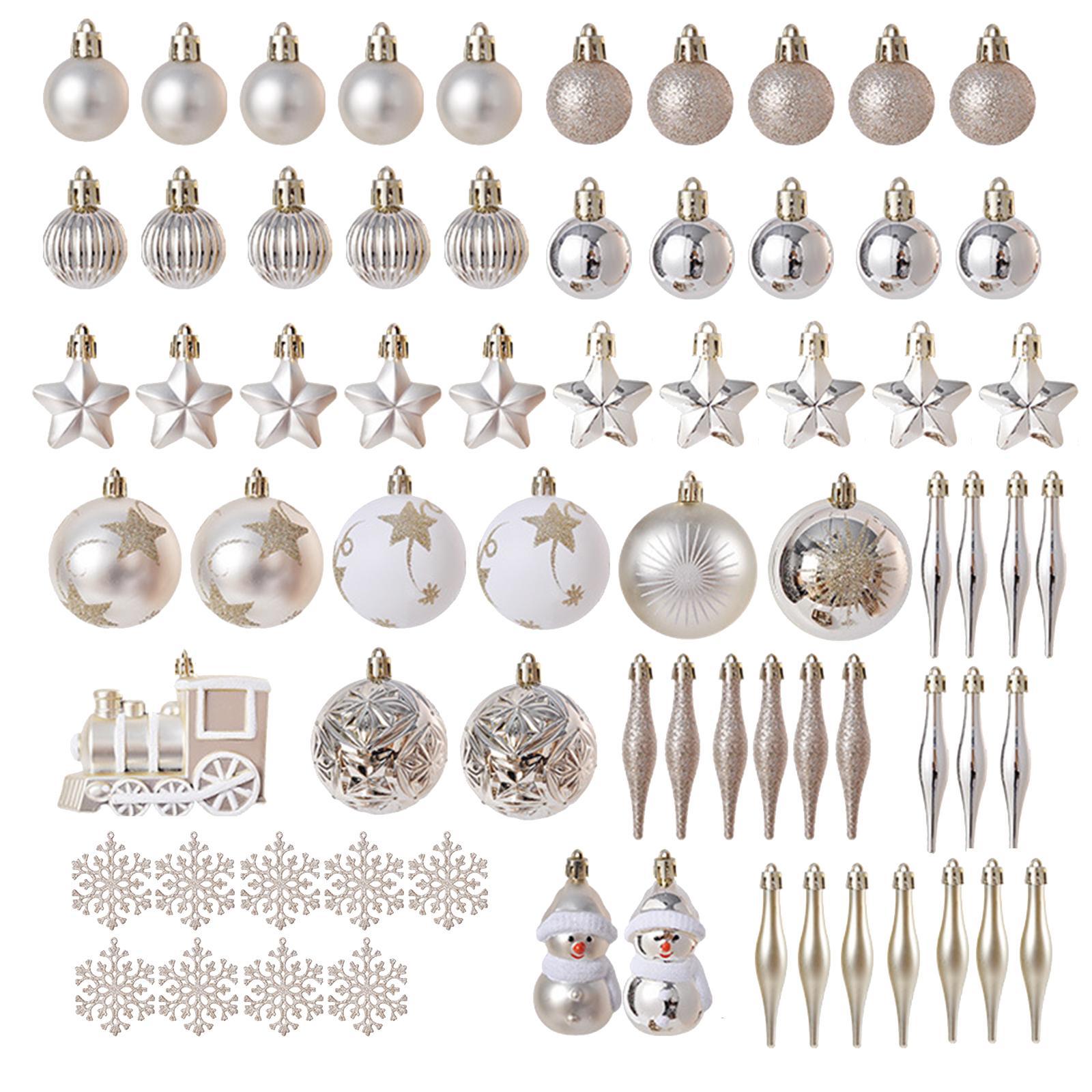 70 Pieces Christmas Ball Ornaments for Festive Photo Prop Party Supplies