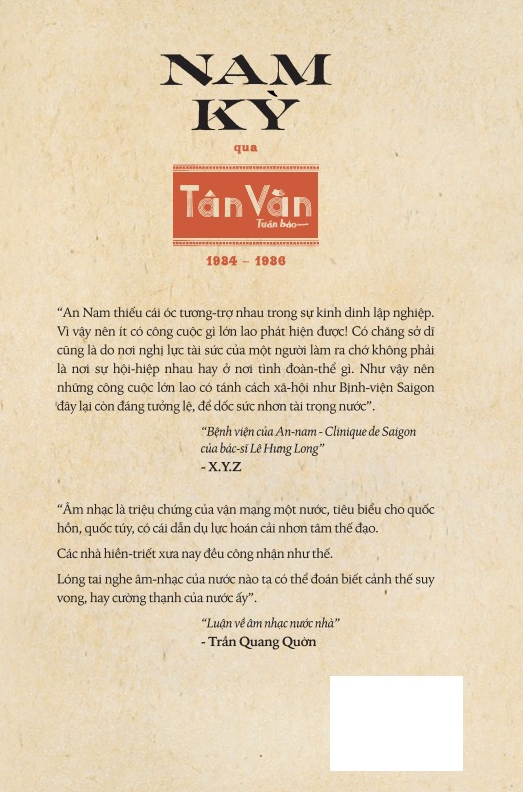 Nam Kỳ qua Tân Văn tuần báo (1934-1936)