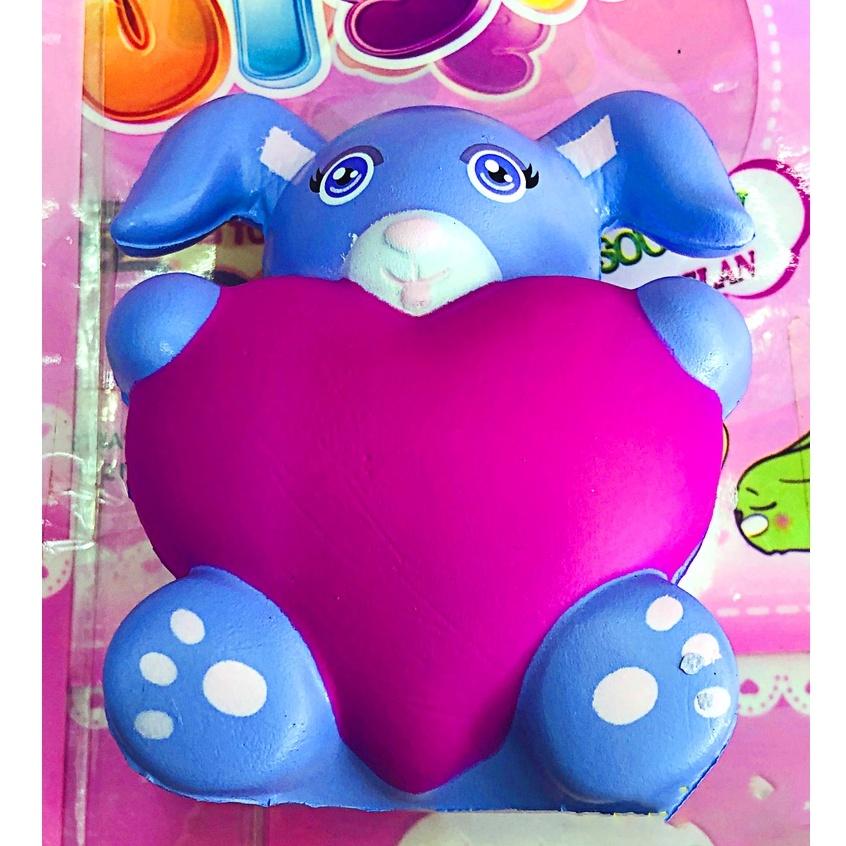 Squishy Lớn JUMBO Hình thỏ ôm trái tim to bự Đồ Chơi Xốp Giảm Stress Hình mềm mịn dễ Thương đàn hồi Cho Bé