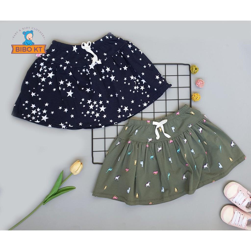 Chân váy cotton kèm quần đùi cotton kín đáo thoáng mát cho bé gái size 9-13