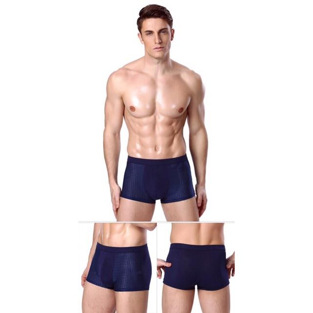 Combo 4 quần sịp Men Thông hơi + 4 đôi tất cổ thấp