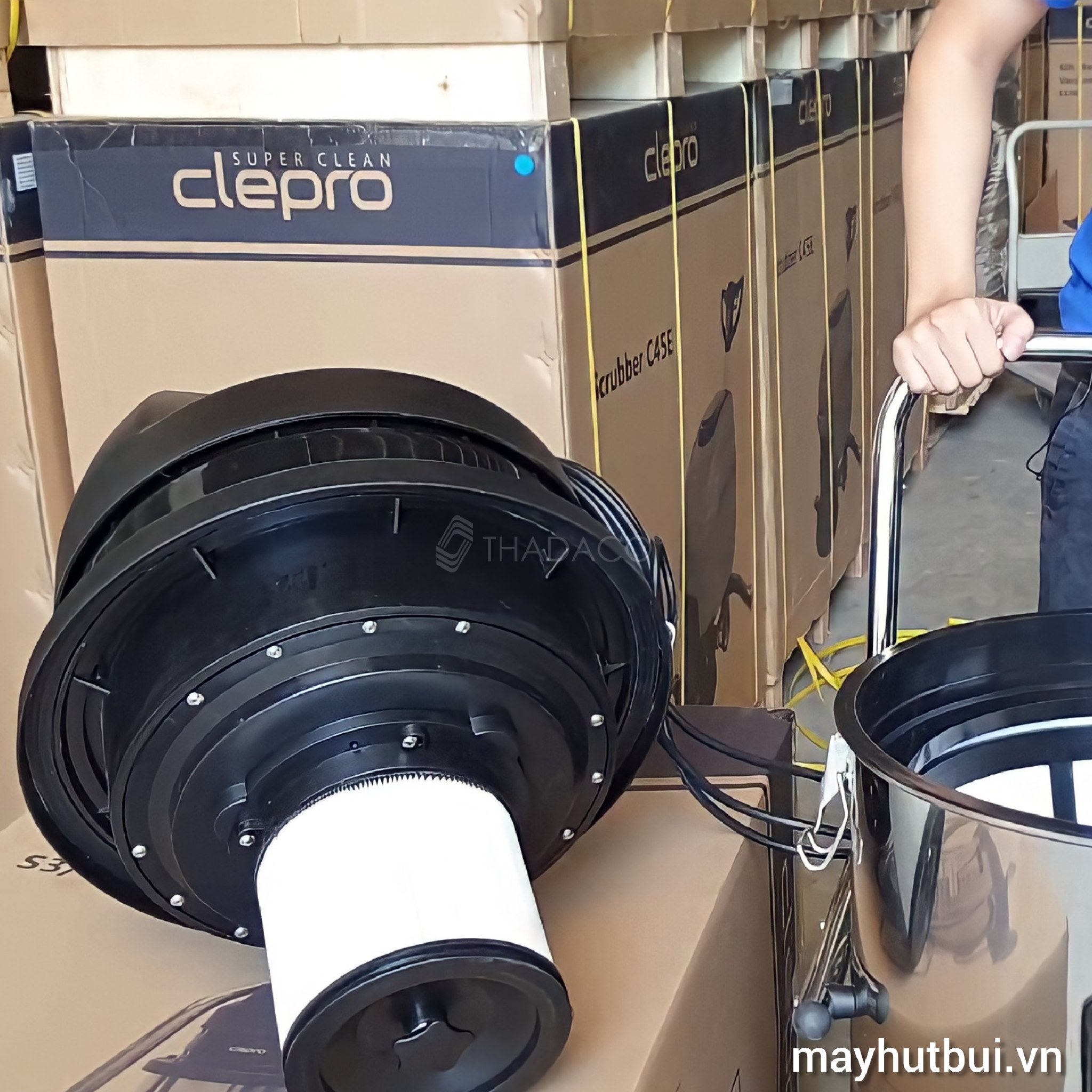 MÁY HÚT BỤI - NƯỚC CLEPRO S3/80 (3 motor), Công suất khủng, hút bụi diện tích rộng - Hàng chính hãng