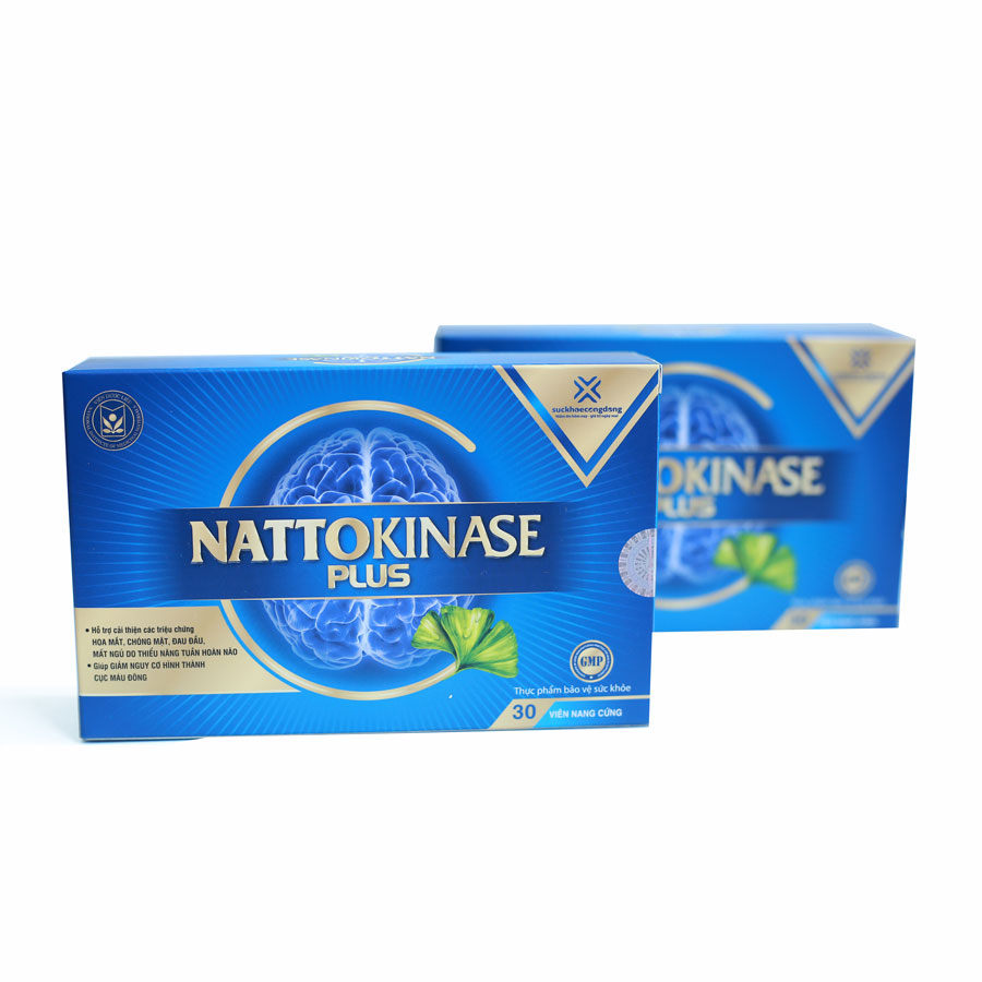 Thực phẩm bảo vệ sức khỏe Nattokinase Plus Viện Dược Liệu Hỗ trợ phòng ngừa tai biến, đột quỵ