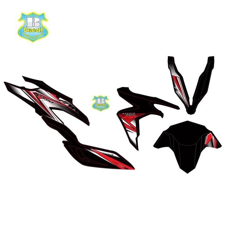 Tem rời dành cho vario 150 đỏ đen