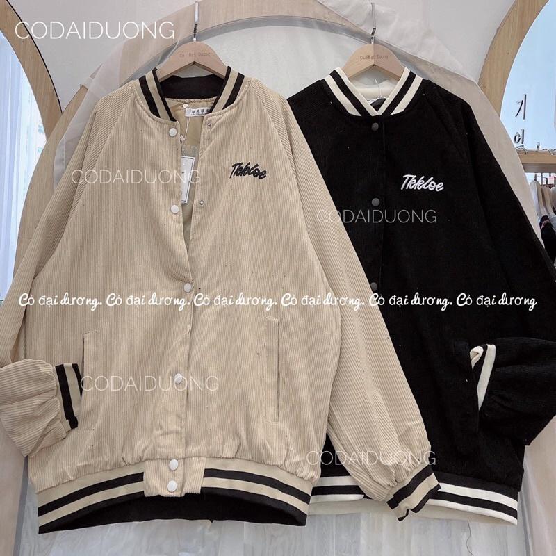 Áo bomber nhung Tkkloe